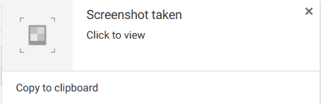 How To Take a Screenshot on a Chromebook: Two Easy Ways 4 Chromebook screenshot confirmation message