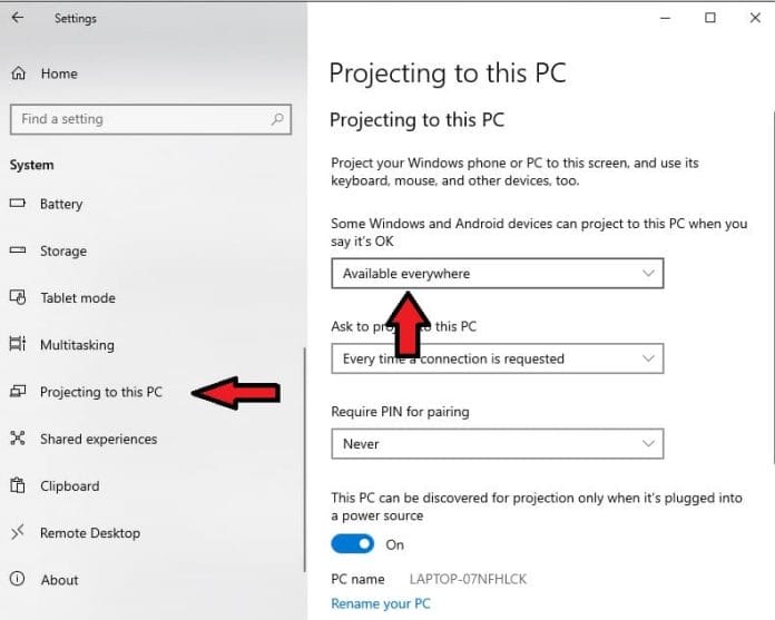 Screen Mirroring Android to PC: A Step-by-Step Guide 3 Enable screen mirroring Windows 10