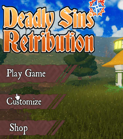 Deadly Sins Retribution codes menu