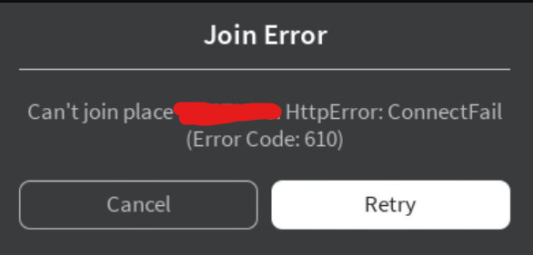 roblox error code 610