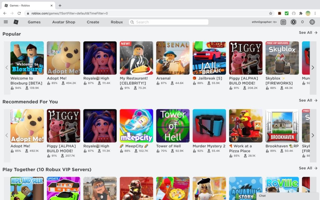 Is Roblox Cross-platform In 2023? 2 Roblox interface