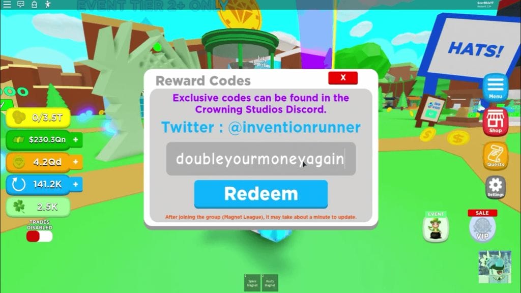 Redeem Magnet Simulator Codes