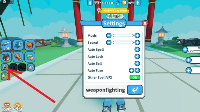 Weapon Fighting Simulator codes