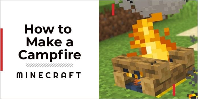 How to make a Campfire in Minecraft