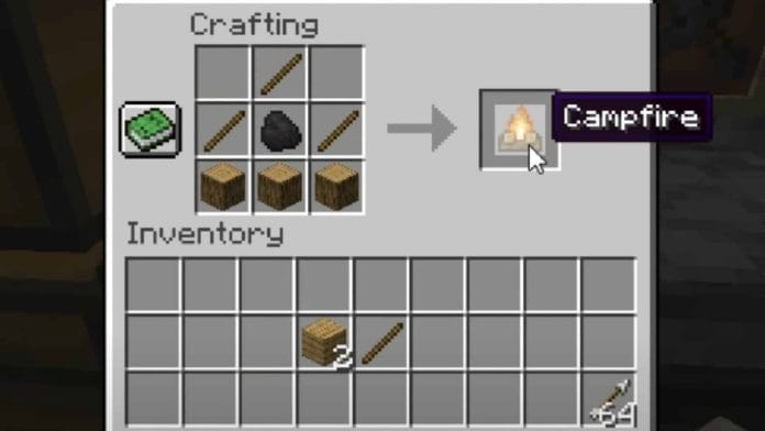How To Make A Campfire In Minecraft - A Step-by-Step Guide 2 Craft the Campfire