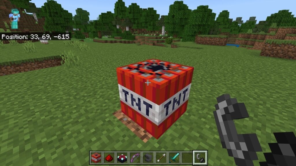 Light TNT Using Flint and Steel