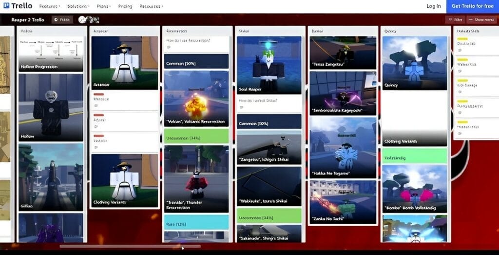 reaper 2 trello board