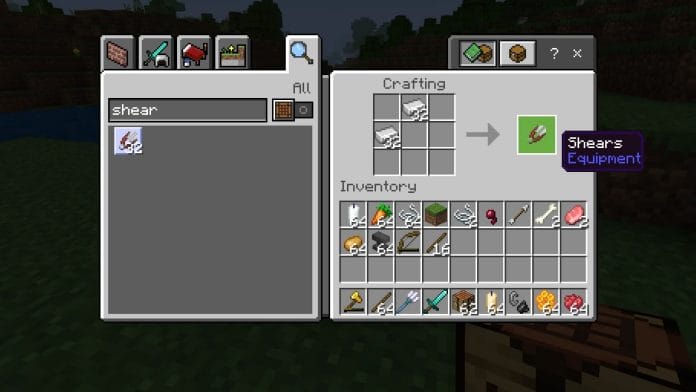 How To Make A Carved Pumpkin In Minecraft - Spook 'Em Up 3 Step 2: Make Shears