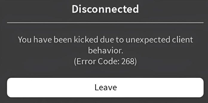 disconnected error code 268