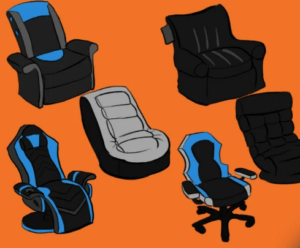 illustration of the most comfortable gaming chair