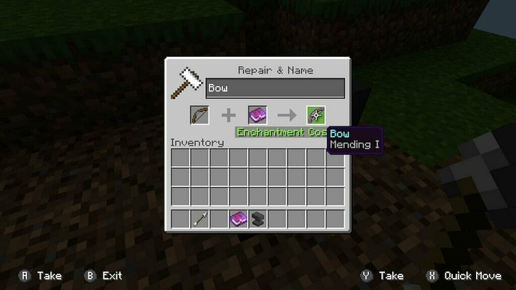 Best Minecraft Bow Enchantments - mending