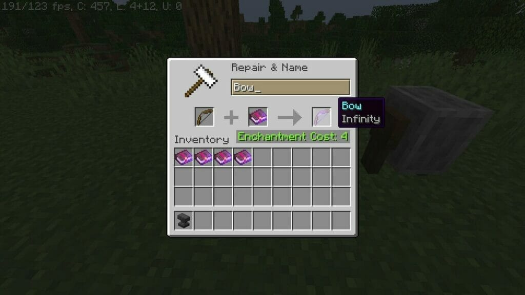 Best Minecraft Bow Enchantments - infinity