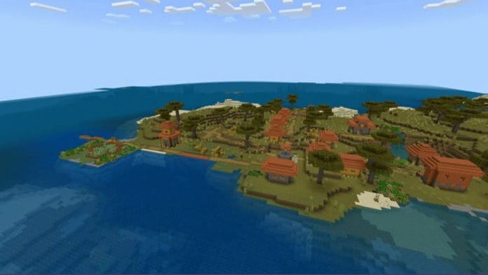 10 Best Minecraft Village Seeds - Magnificent Spawning Points 5 Survival Island Village