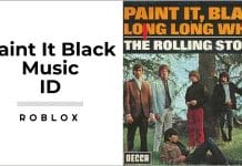 Paint It Black Roblox ID