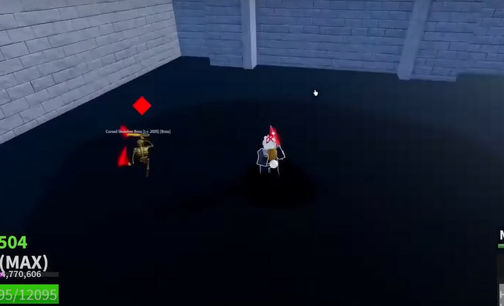 Cursed Skeleton Boss on Secret Floor