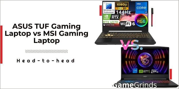 ASUS TUF Gaming Laptop vs. MSI Gaming Laptop - The Better Option for 2023 1 ASUS TUF Gaming Laptop vs. MSI Gaming Laptop