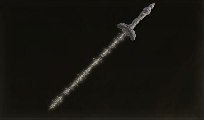 Image of the Best Faith Weapon in Elden Ring - Coded Sword