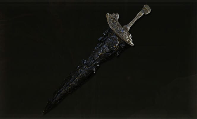 Image of the Best Faith Weapon in Elden Ring - Maliketh’s Black Blade
