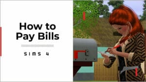 how to pay bills in sims 4