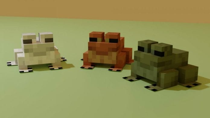 Types of Frogs in Minecraft