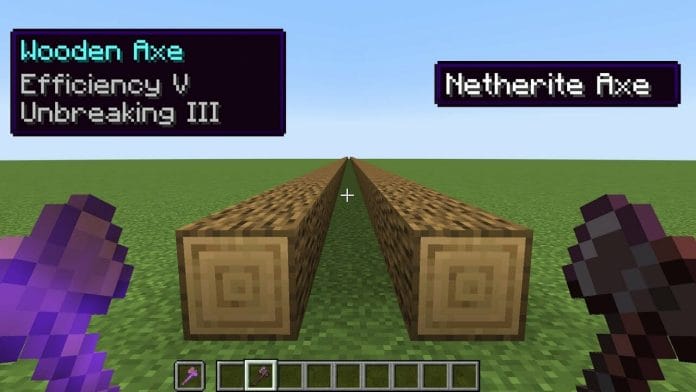 6 Best Axe Enchantments in Minecraft 2 1. Efficiency