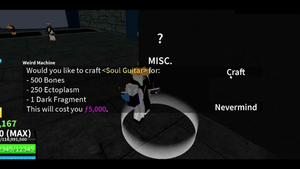 How to Get Soul Guitar in Blox Fruits - Weird Machine