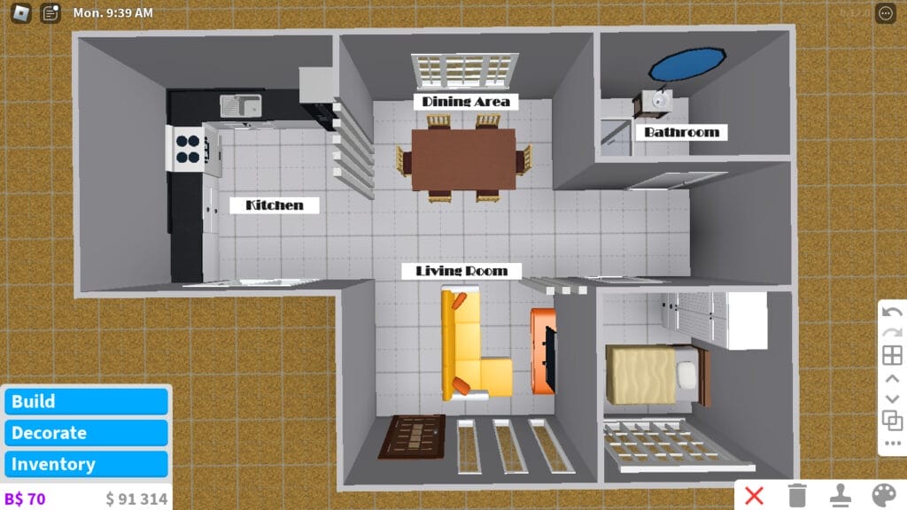 Simple Bloxburg House Layout - 5 Minimalist Home Ideas 3 How to Build a Simple Bloxburg House - Interior Layout