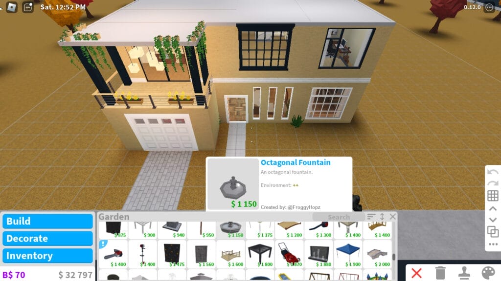 bloxburg house layout 2 story aesthetic - exterior