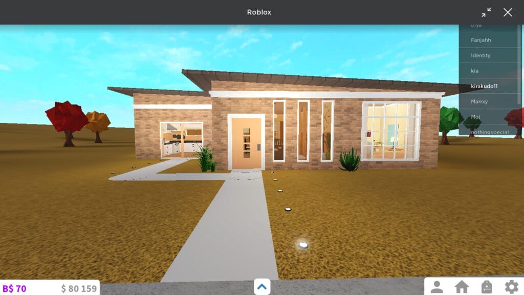 simple Bloxburg house layouts - Exterior 