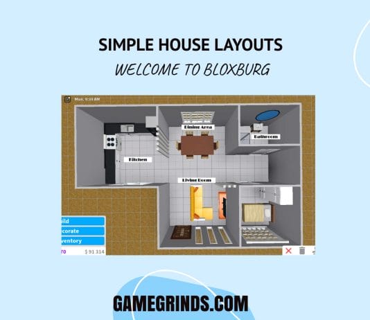 Simple Bloxburg House Layout