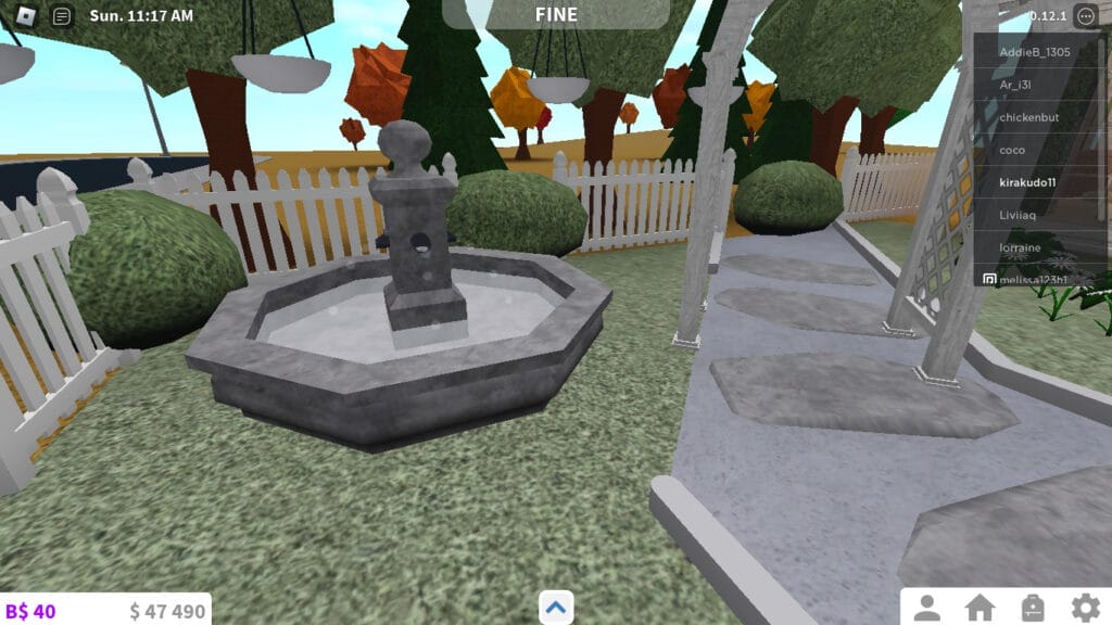 Bloxburg Garden Ideas - Tip #6: Add a Water Piece