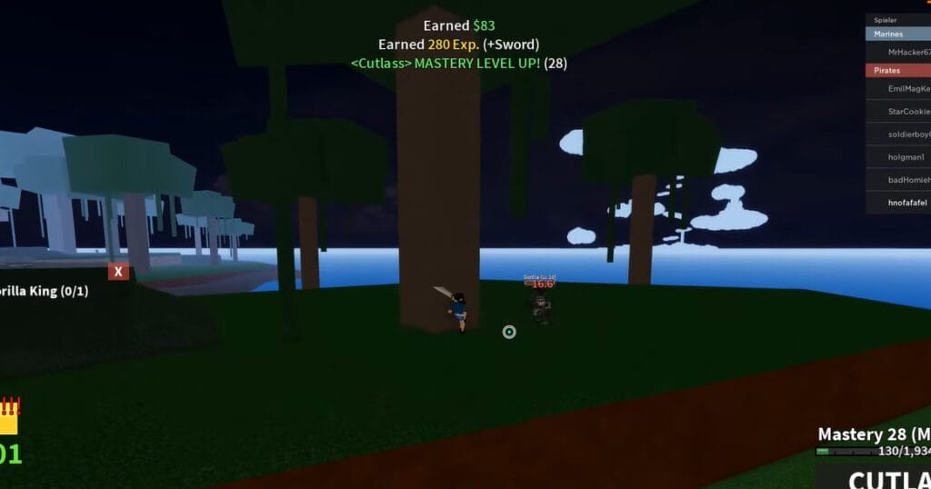 how to play Blox Fruits - combat