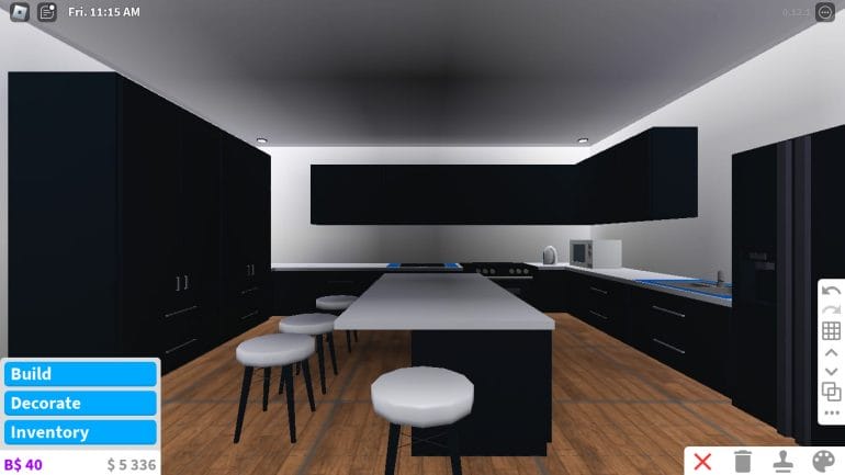 Bloxburg Modern Kitchen Ideas - Neutral Color Pallete and Modern Textures