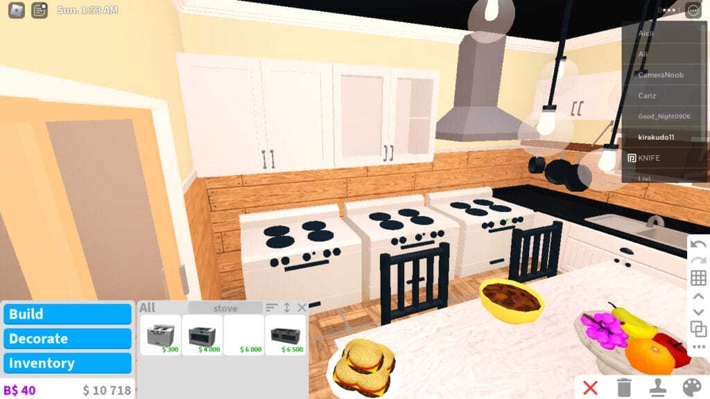how to level up cooking skill in Bloxburg