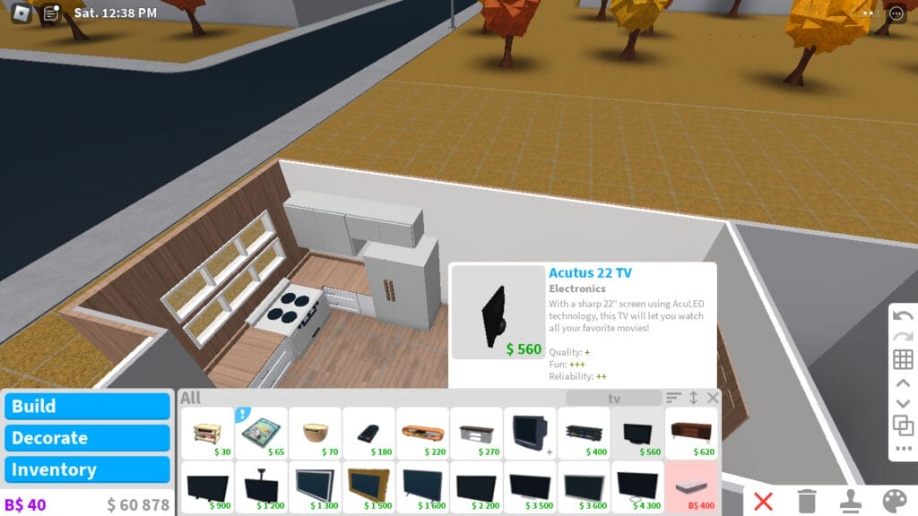 10K Bloxburg House - 3. Choose Cheap Furniture