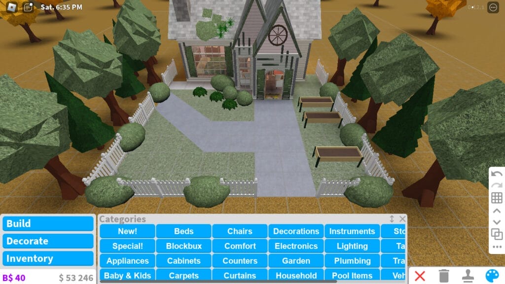 7 Bloxburg Garden Ideas - Get Graceful Greenery 5 Bloxburg Garden Ideas - Tip #4: Create a Pathway to Interconnect Your Garden