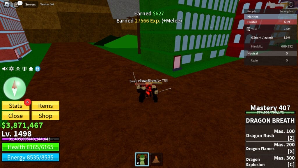 swan pirates blox fruits