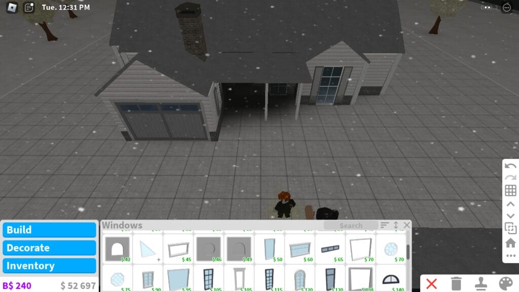 How to Build a Bloxburg Winter House - A Complete Guide 3 Bloxburg Winter House - Painting the Walls