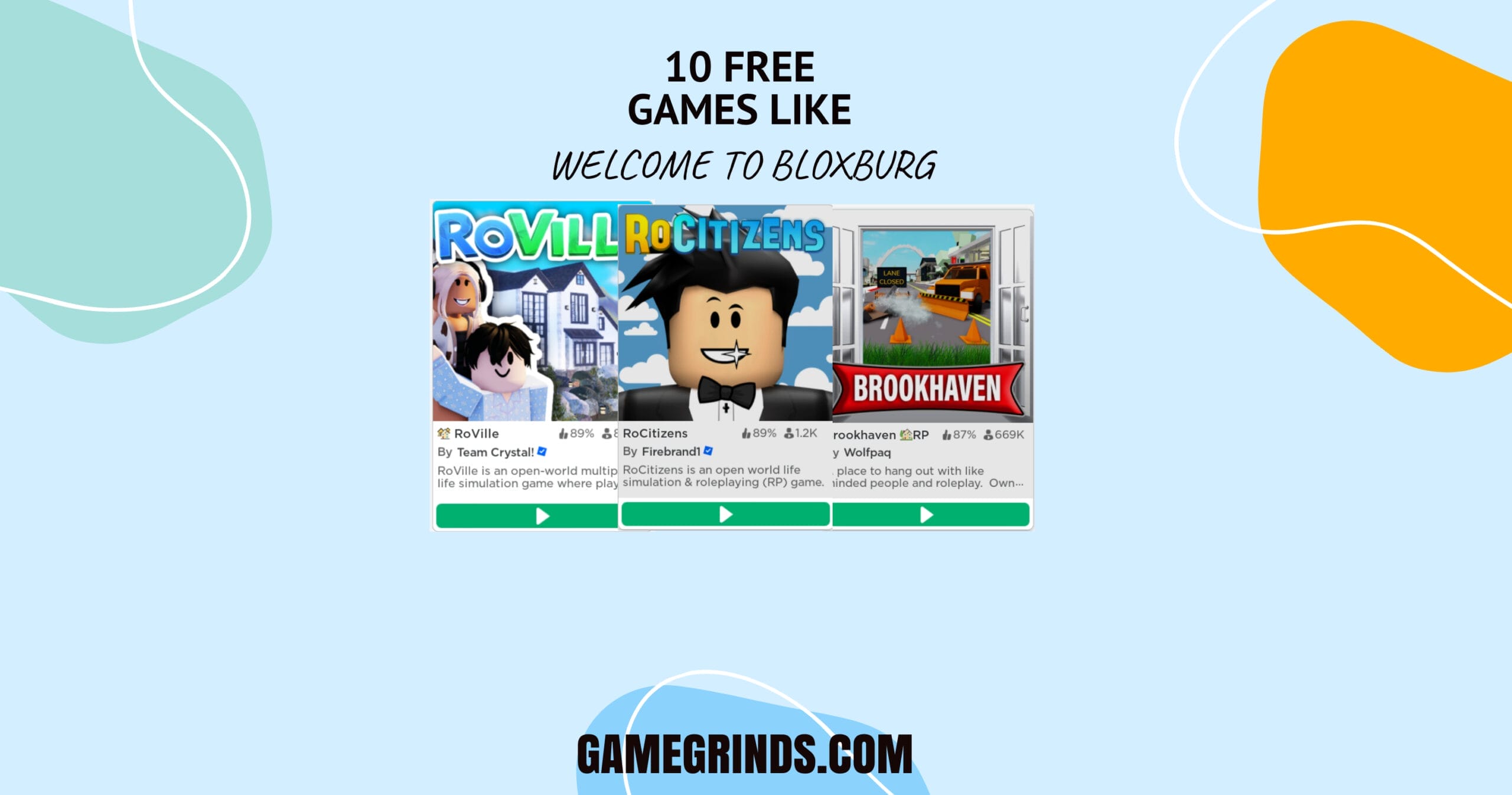 10 Free Games Like Bloxburg on Roblox GameGrinds