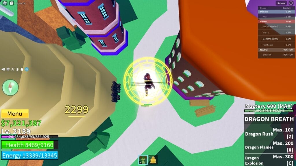 3 Methods That Will Help Raise Your Mastery in Blox Fruits Fast 4 How to Get Mastery Fast in Blox Fruits - switching combat stance