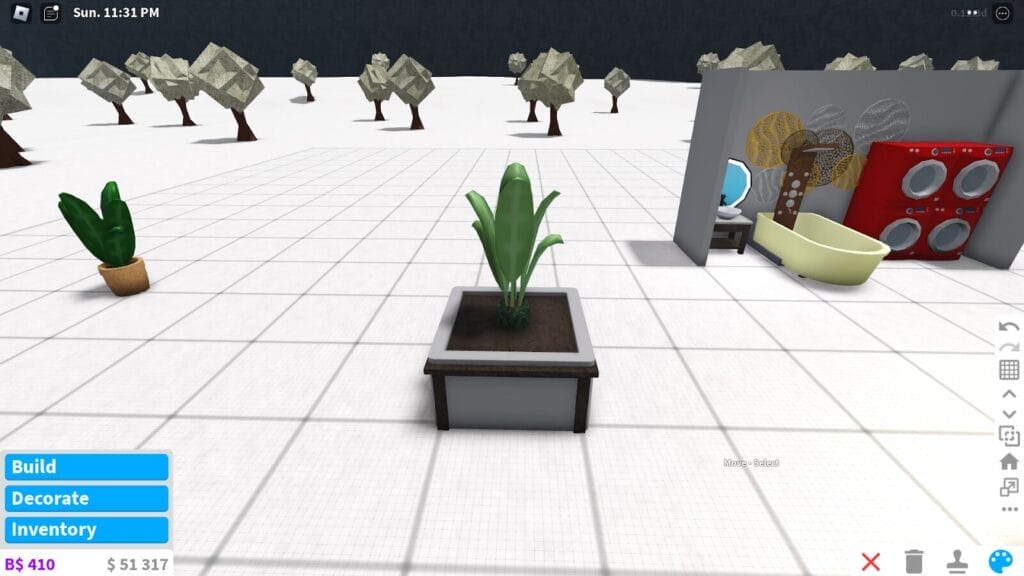 What Does Advanced Placing Do in Bloxburg - plants