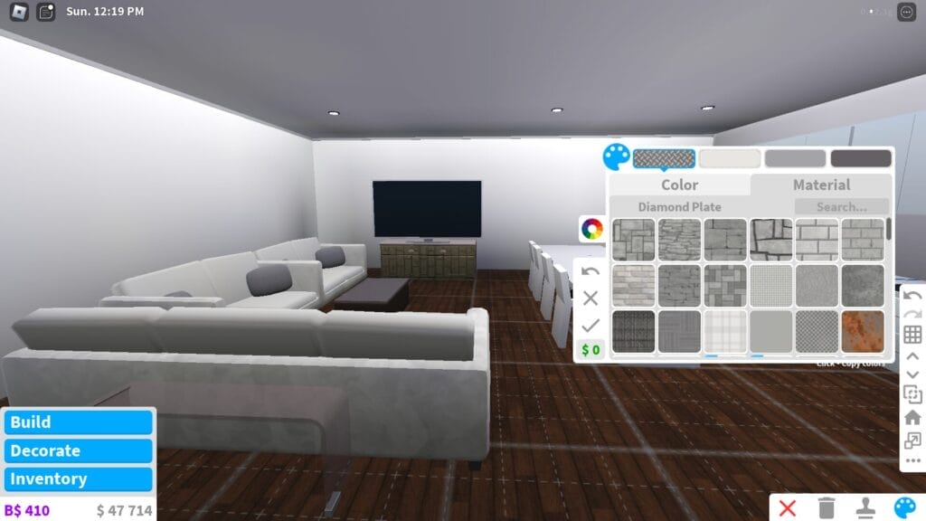 Bloxburg Apartment Ideas - Add Texture