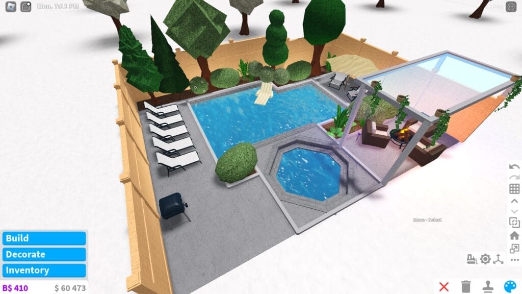 Bloxburg Pool Ideas - Decoration