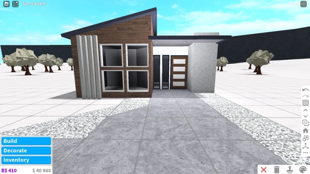 Budget Bloxburg House - Colors and Texture