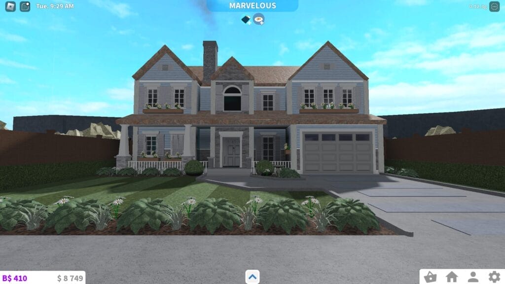 Bloxburg Suburban House - Color Scheme