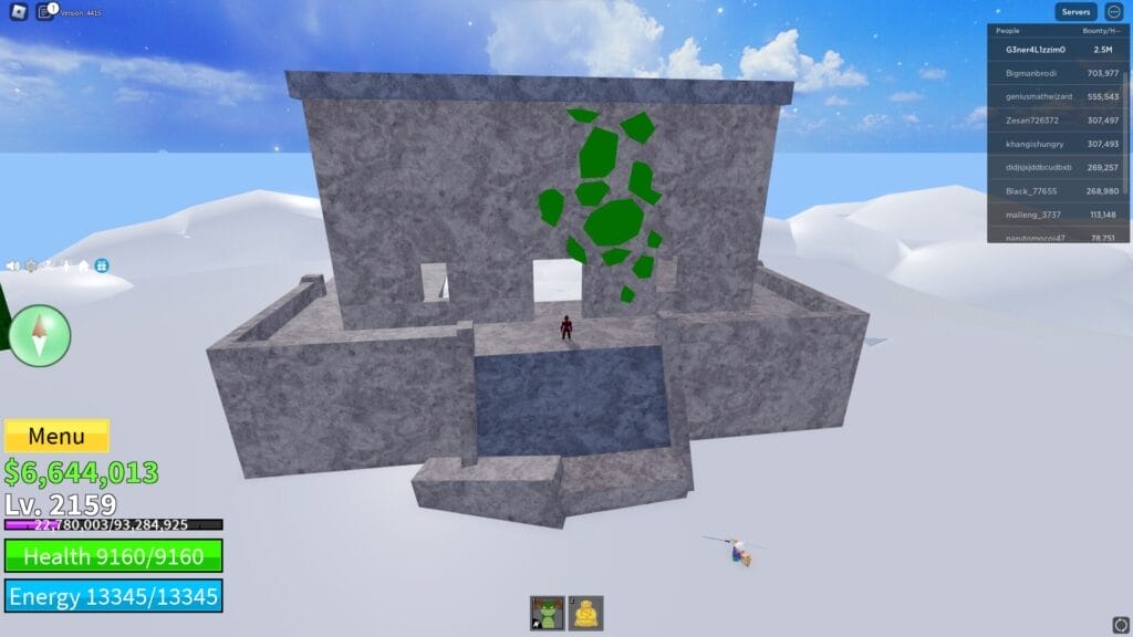 Path to the Upper Skylands second sub island Blox Fruits
