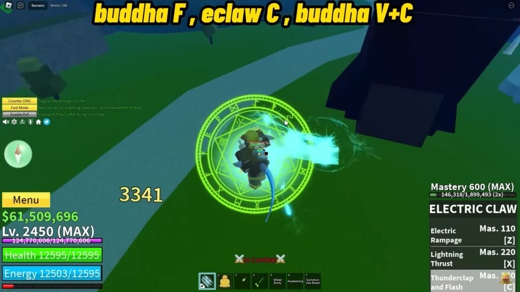 Best Fighting Style for Buddha - electric claw