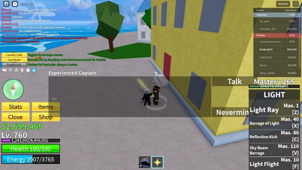 How to Get to the Second Sea in Blox Fruits: A Step-By-Step Guide 5 How to Get to the Second Sea in Blox Fruits - Find the Captain