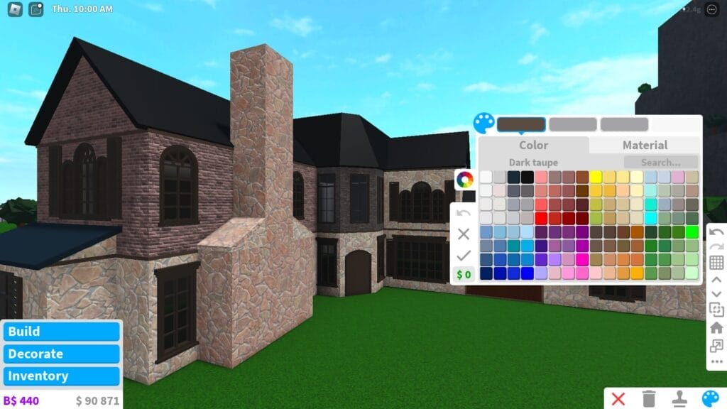 How to Decorate Your House in Bloxburg - color pallete
