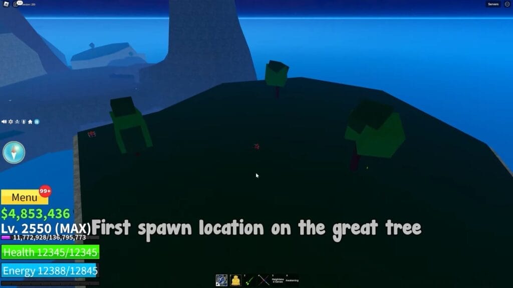 great tree blox fruits elite pirate first spawn location